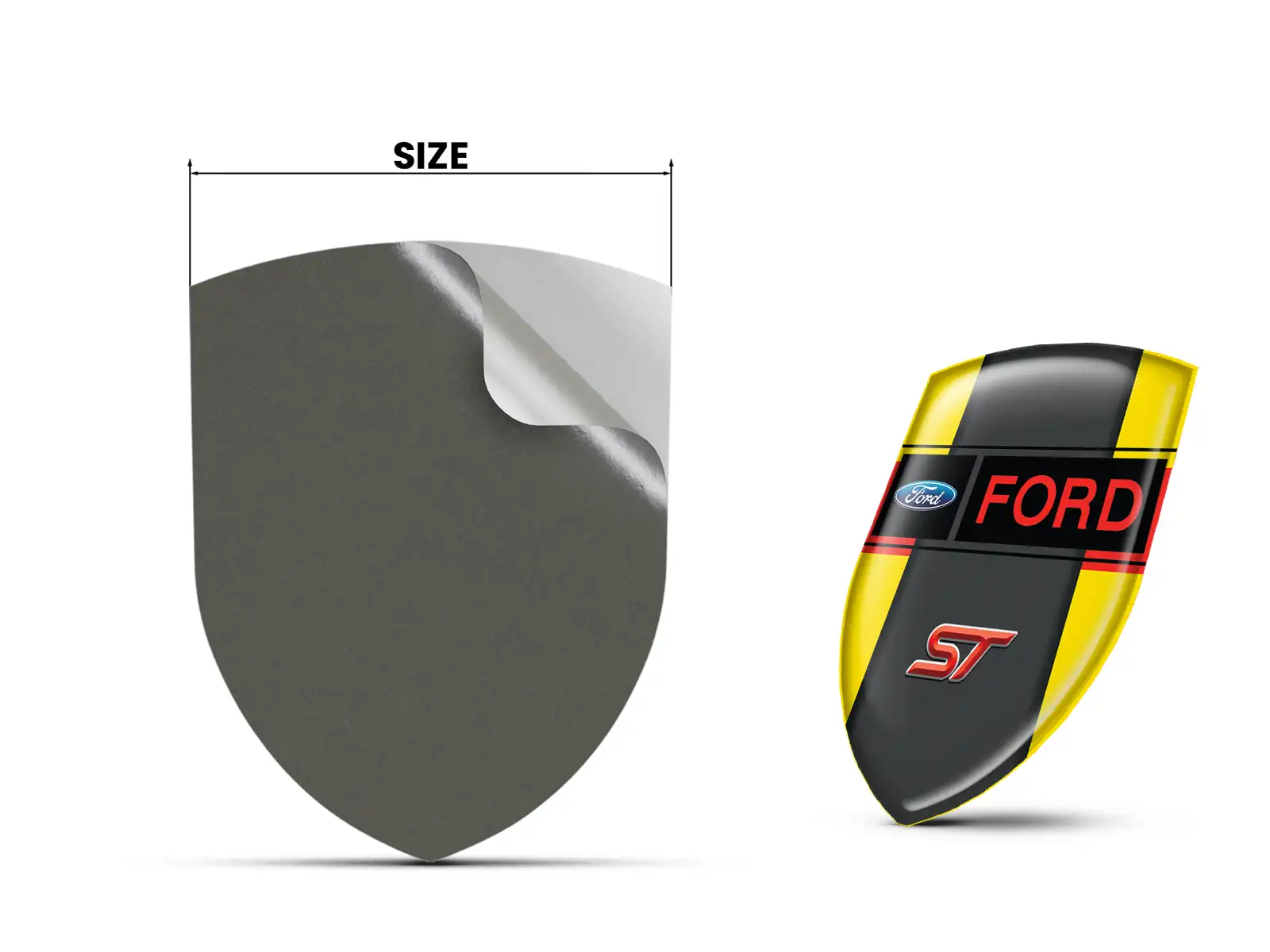 Ford Stickers Vitre Auto Solide Pro Motif Max
